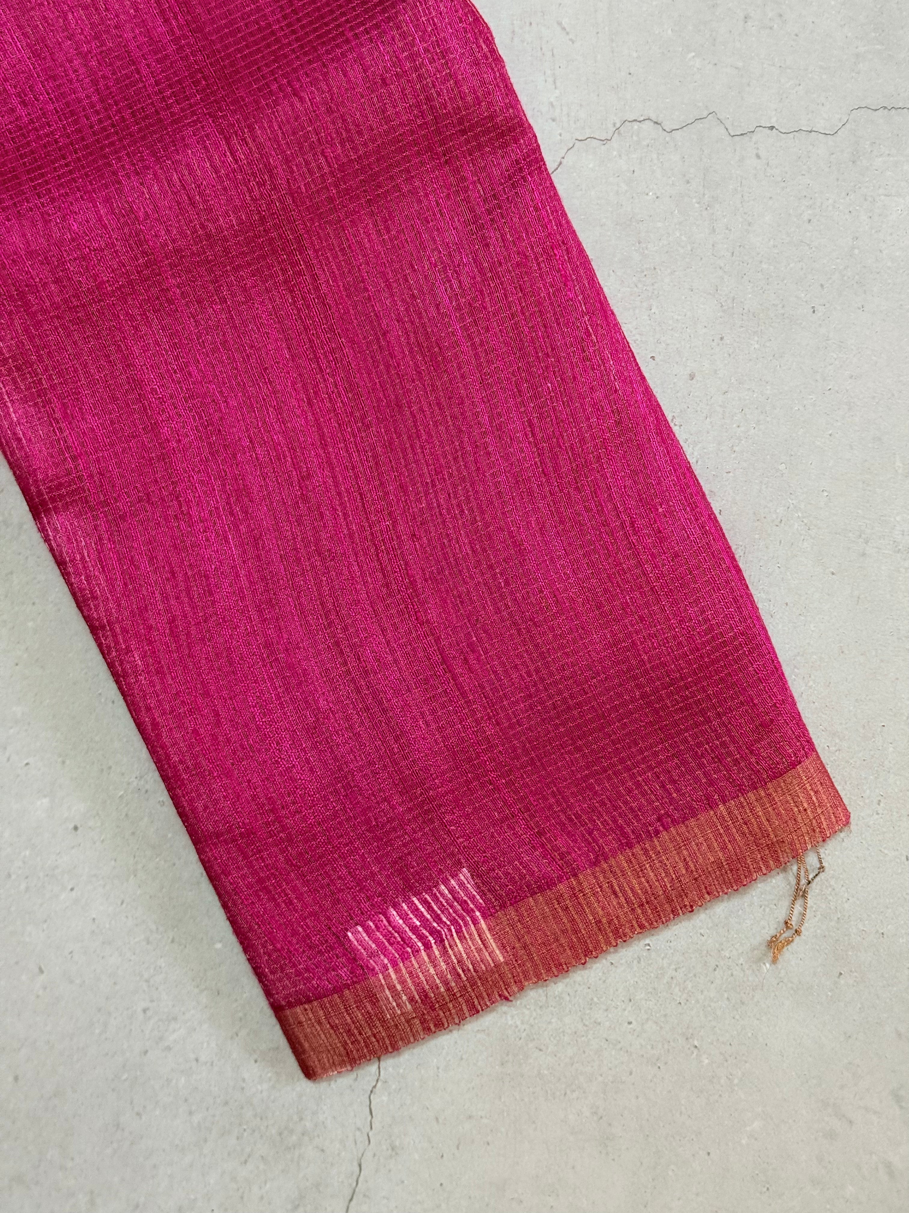Rajitha | Pink Matka Tussar Silk Saree
