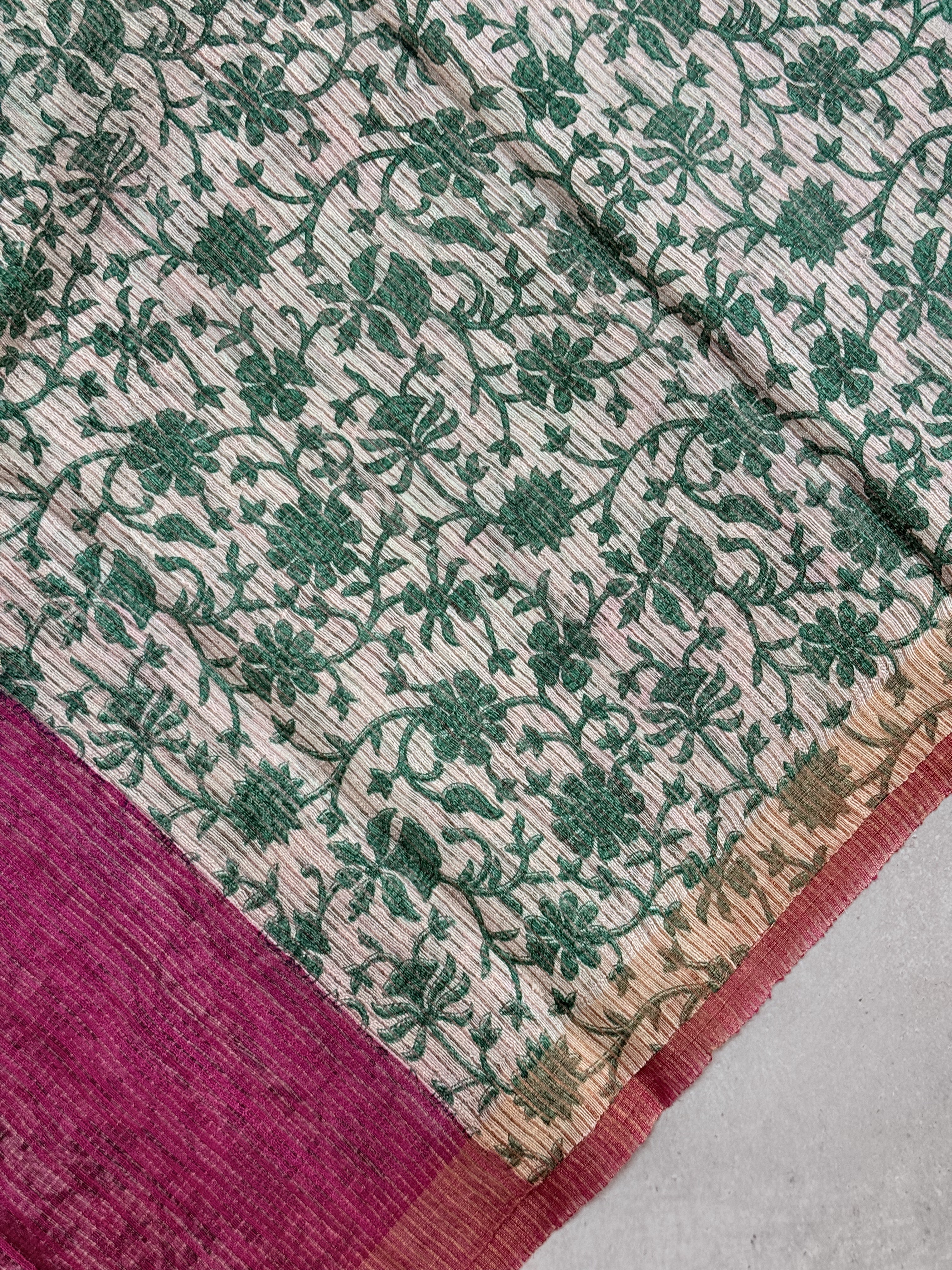 Rajitha | Pink Matka Tussar Silk Saree