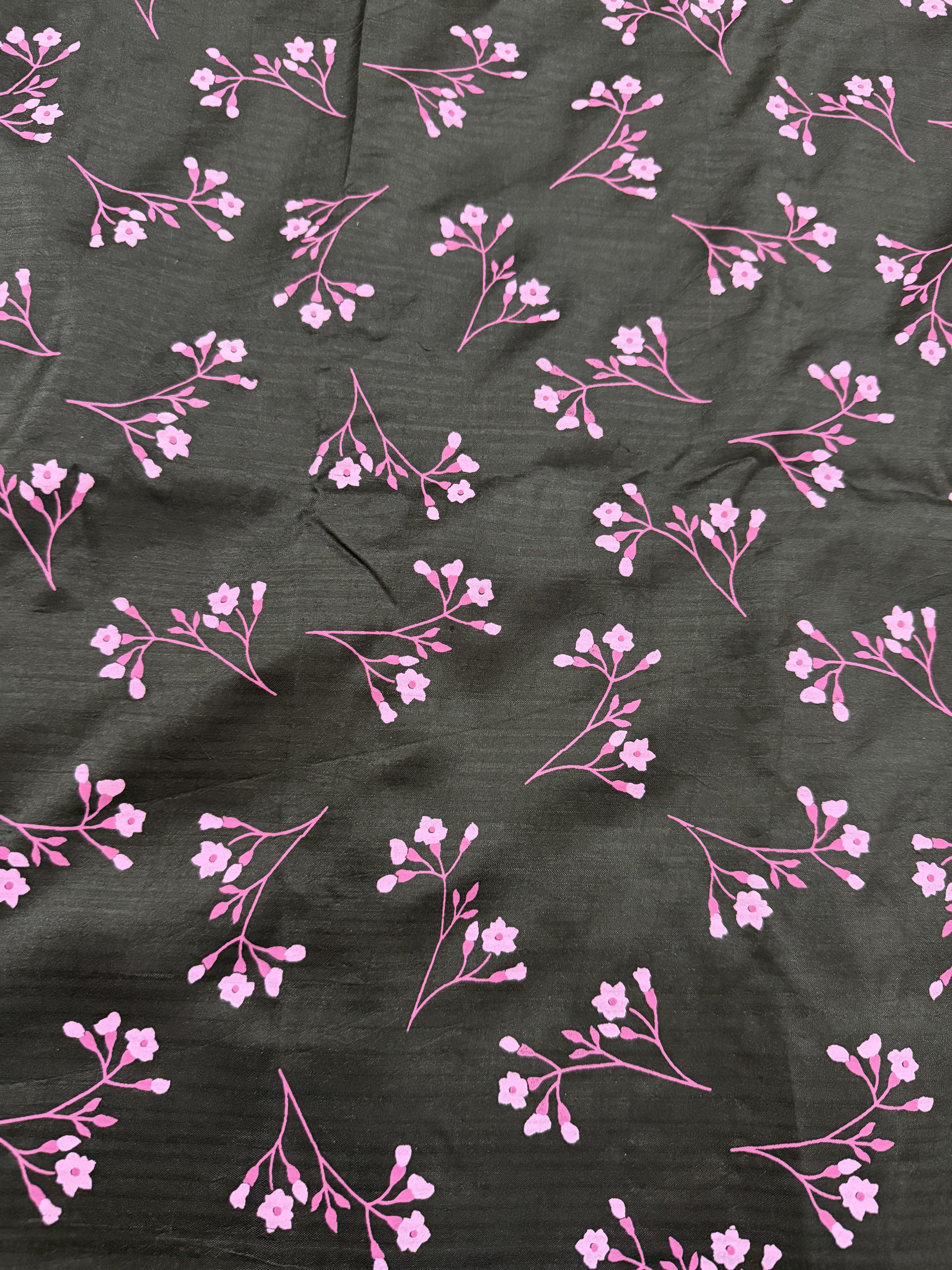 Saanvi | Handcrafted Block-Printed Kanjivaram Saree