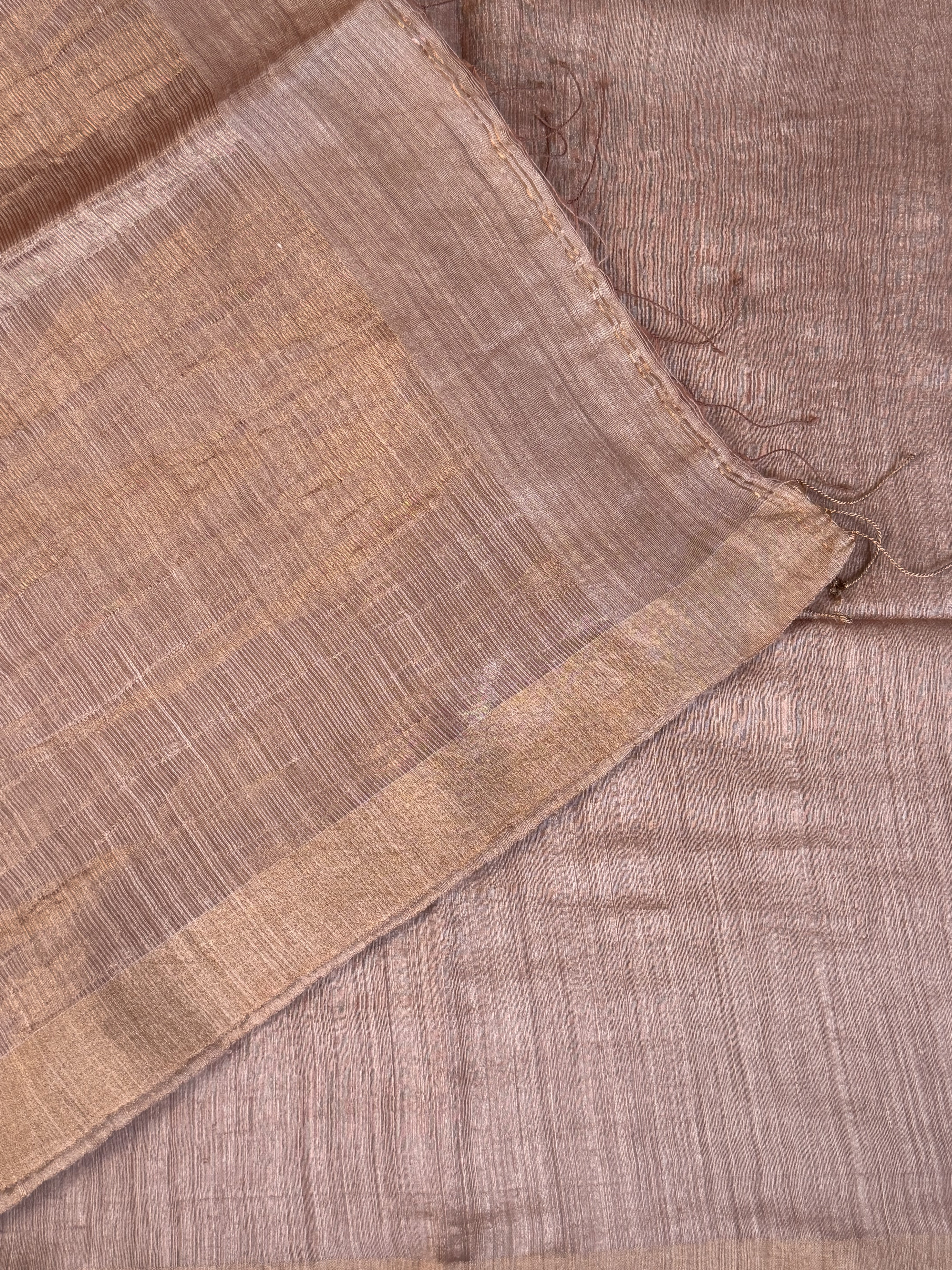 Trishna | Pale Pink and Gold Matka Silk Saree