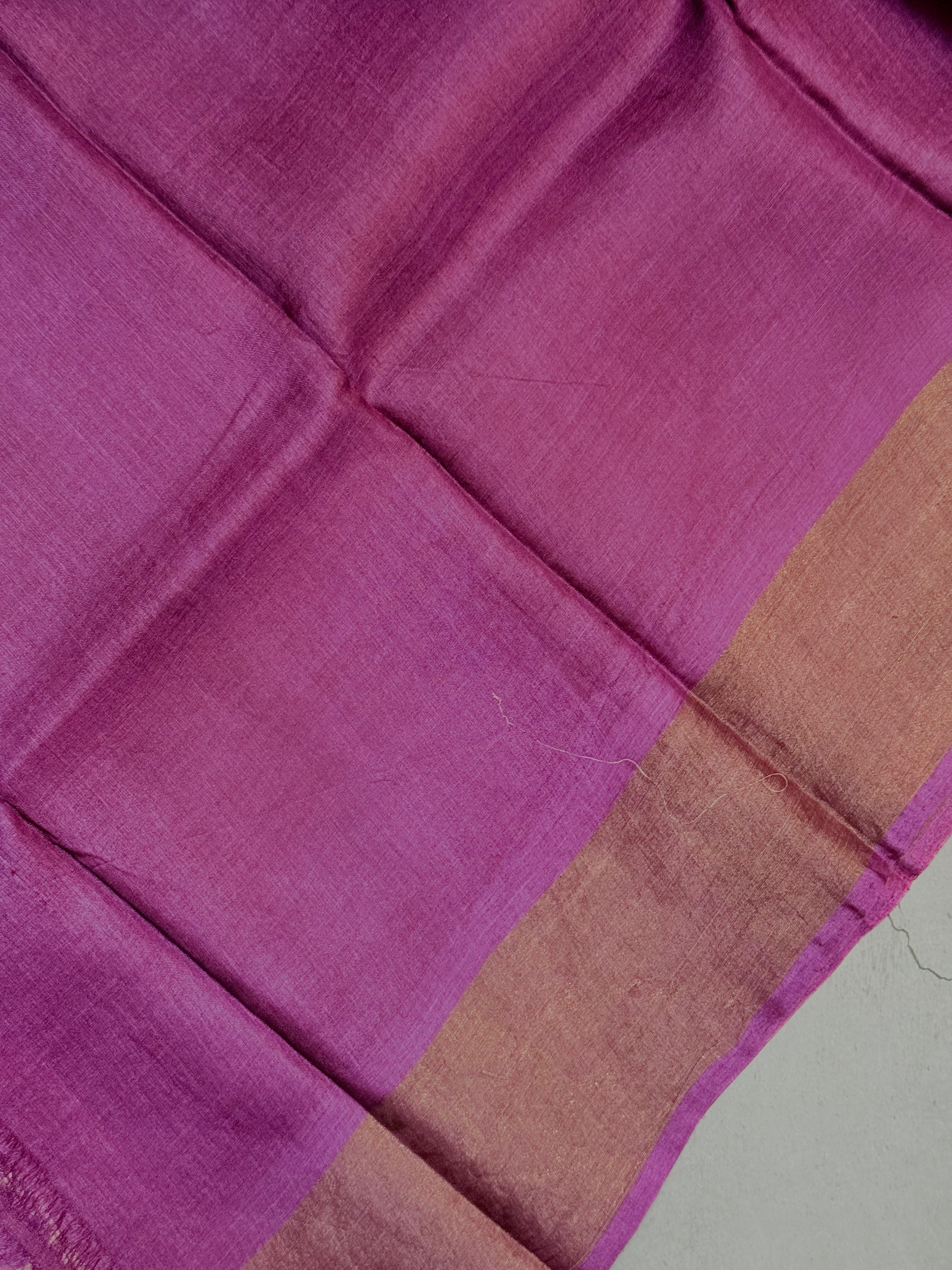 Yashna | Pink Floral Printed Tussar Silk Saree