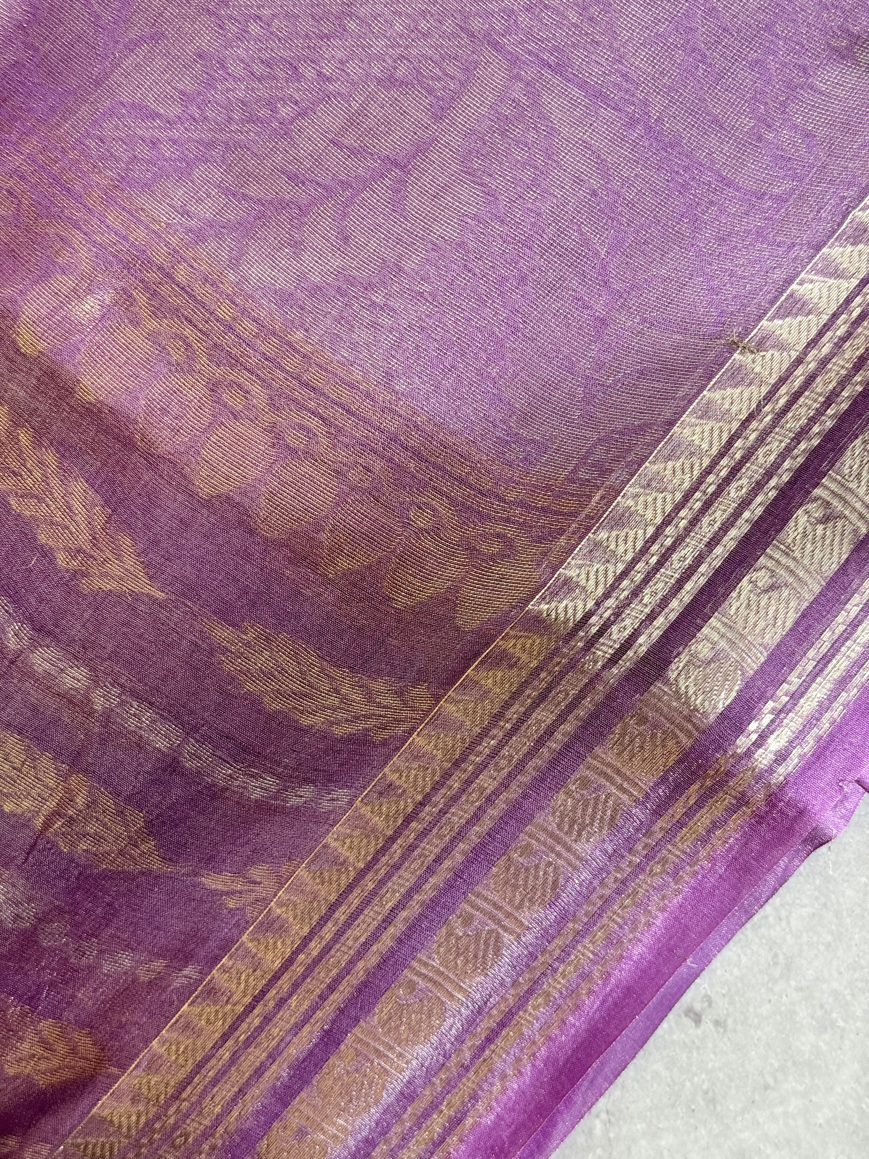 Anahitha | Purple Tissue Silk Saree