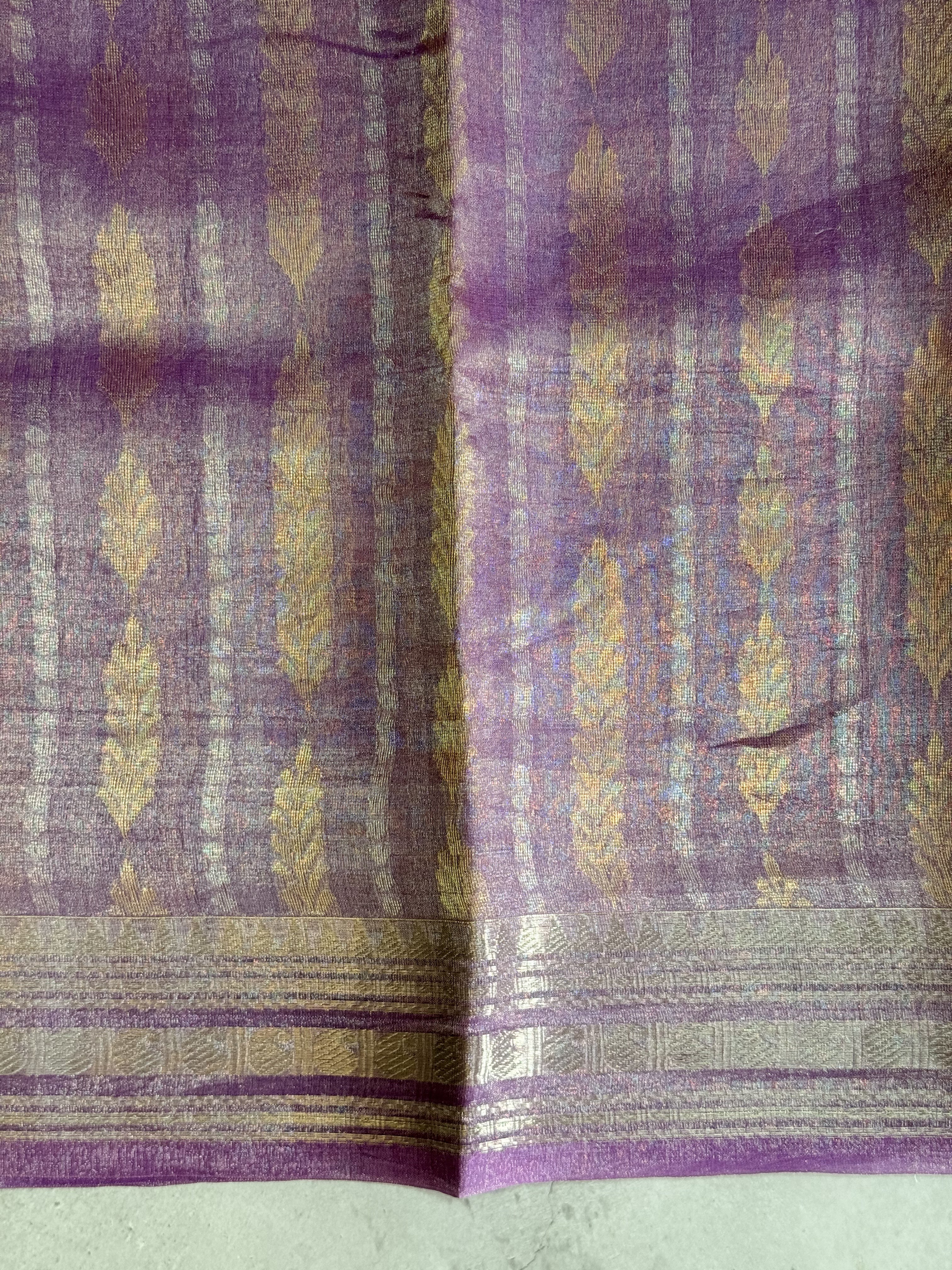 Anahitha | Purple Tissue Silk Saree