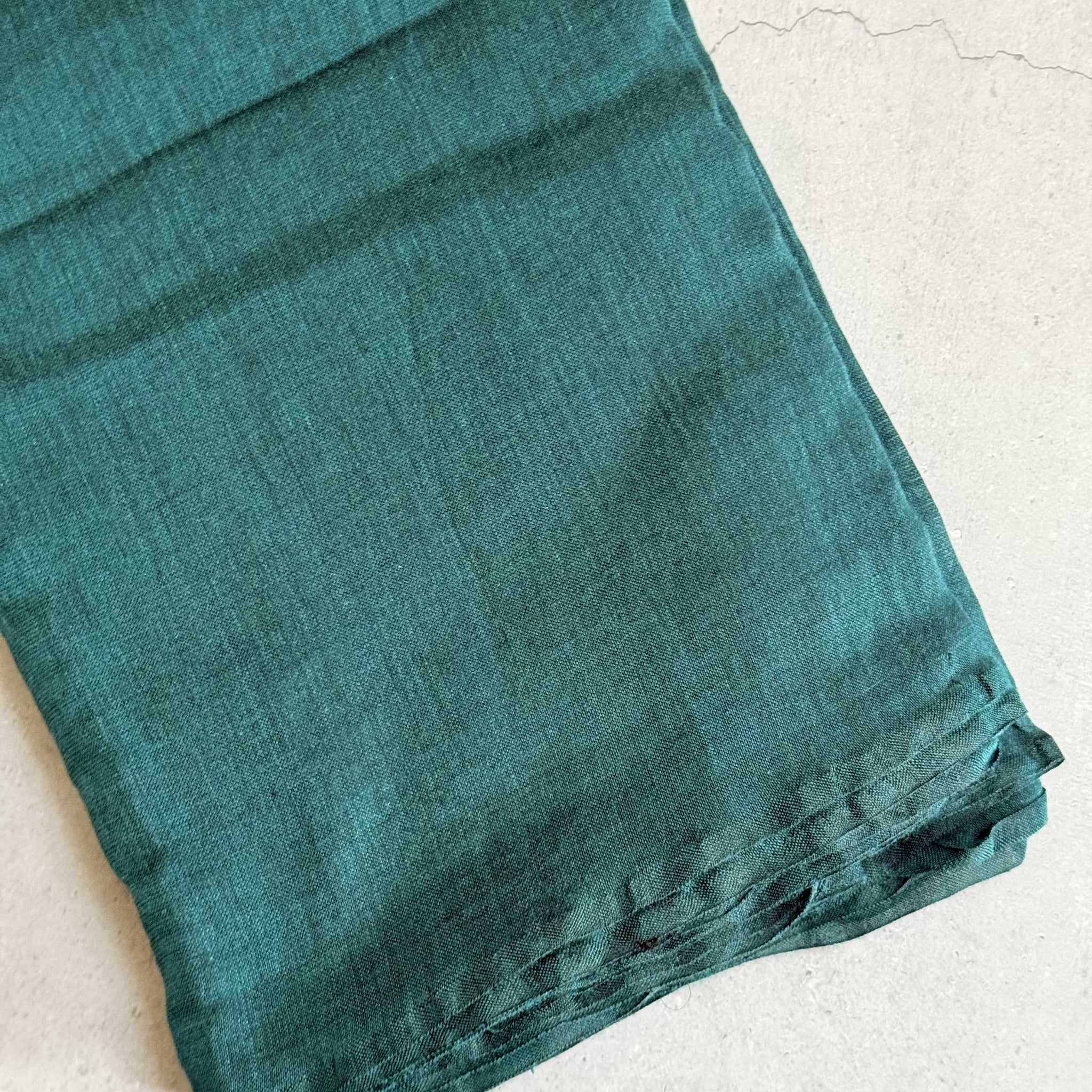 Neeva | Peacock Green Cotton Saree
